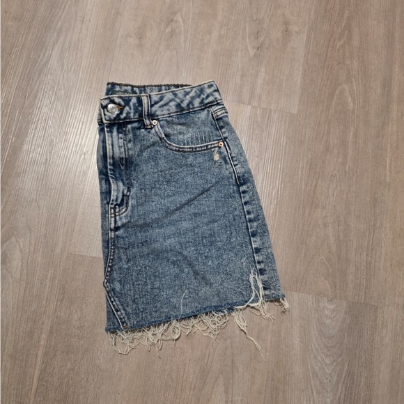 Wild Fable Blue Frayed Mini Skirt - Picture 6 of 8